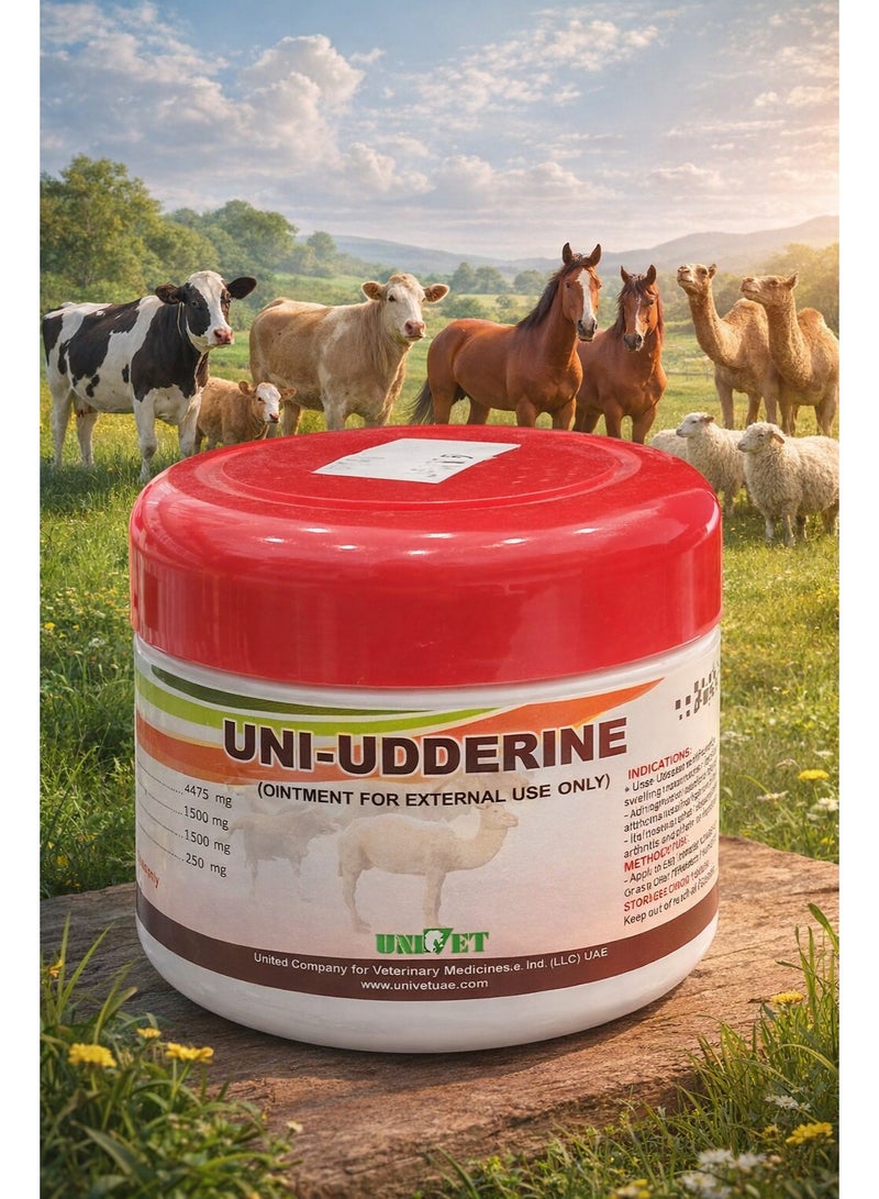 يوني-أدرين - كريم موضعي طبيعي لعلاج الألم، الإلتهابات و البكتريا المسببة لإلتهابات الضرع في الماشية - 150جم